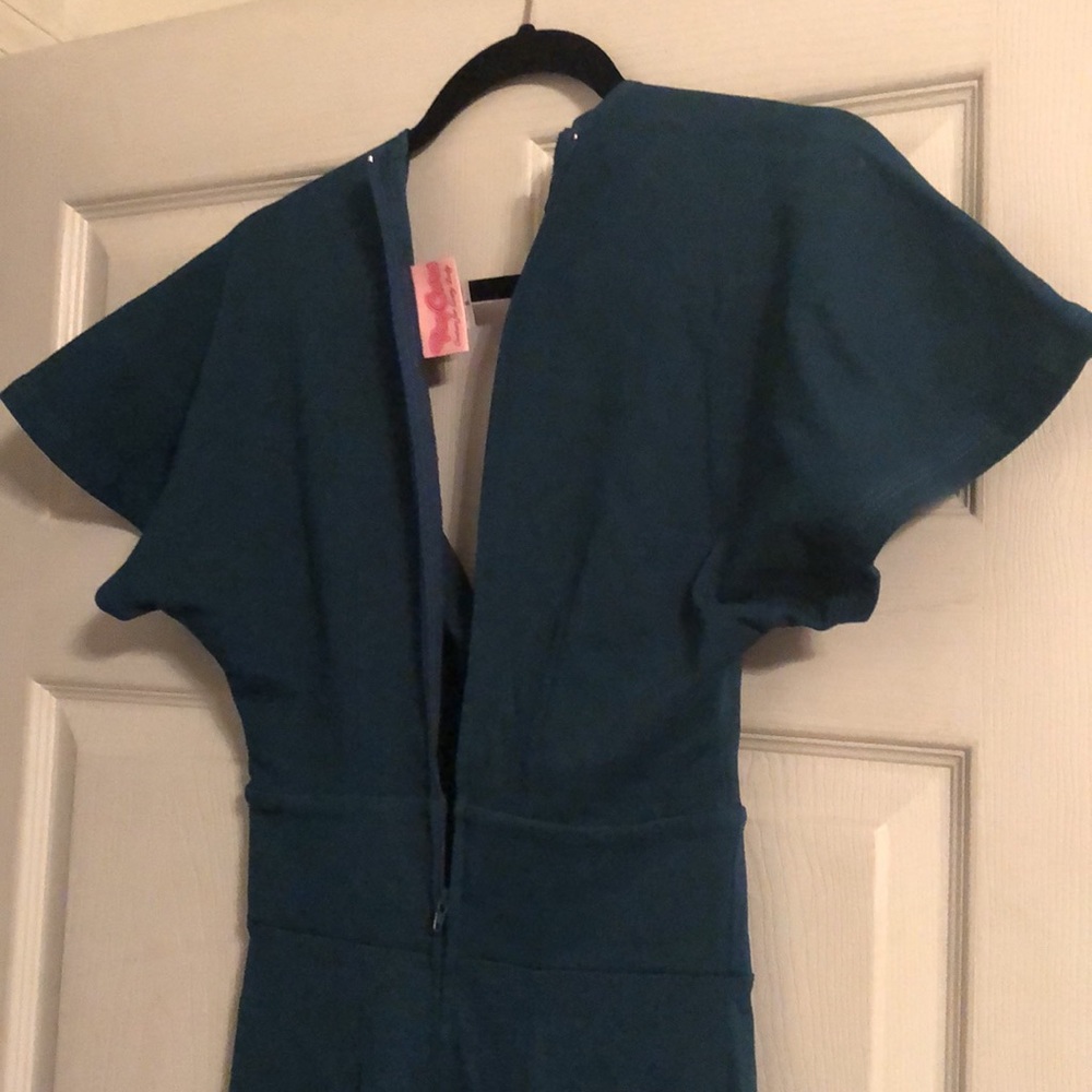 Pinup Couture emerald green wiggle dress